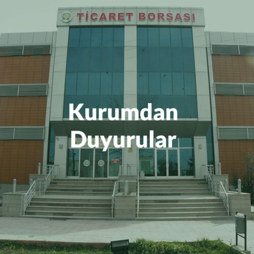POLATLI TİCARET BORSASI ORGAN SEÇİMLERİ İLE İLGİLİ DUYURUDUR 2026