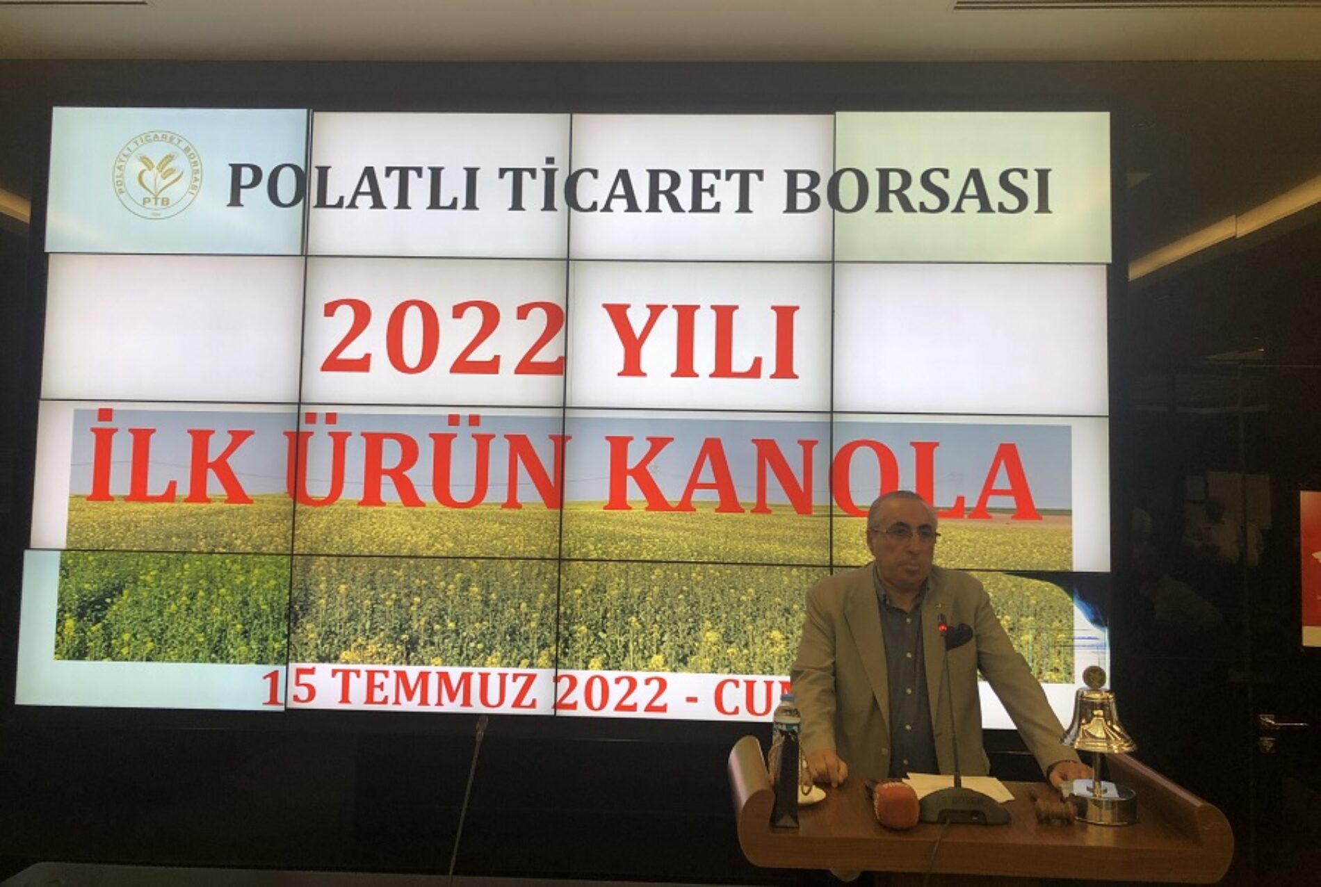 Borsamızda 2022 Yılı Mahsulü İlk Ürün “KANOLA” Satışı gerçekleştirildi…