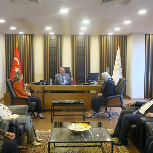 Ak Parti(AKP) Ankara 1.Bölge Milletvekili Aday ve Polatlı İlçe Başkanının bulunduğu heyet Başkanımız Sn Yahya TOPLU’yu makamında ziyaret ettiler