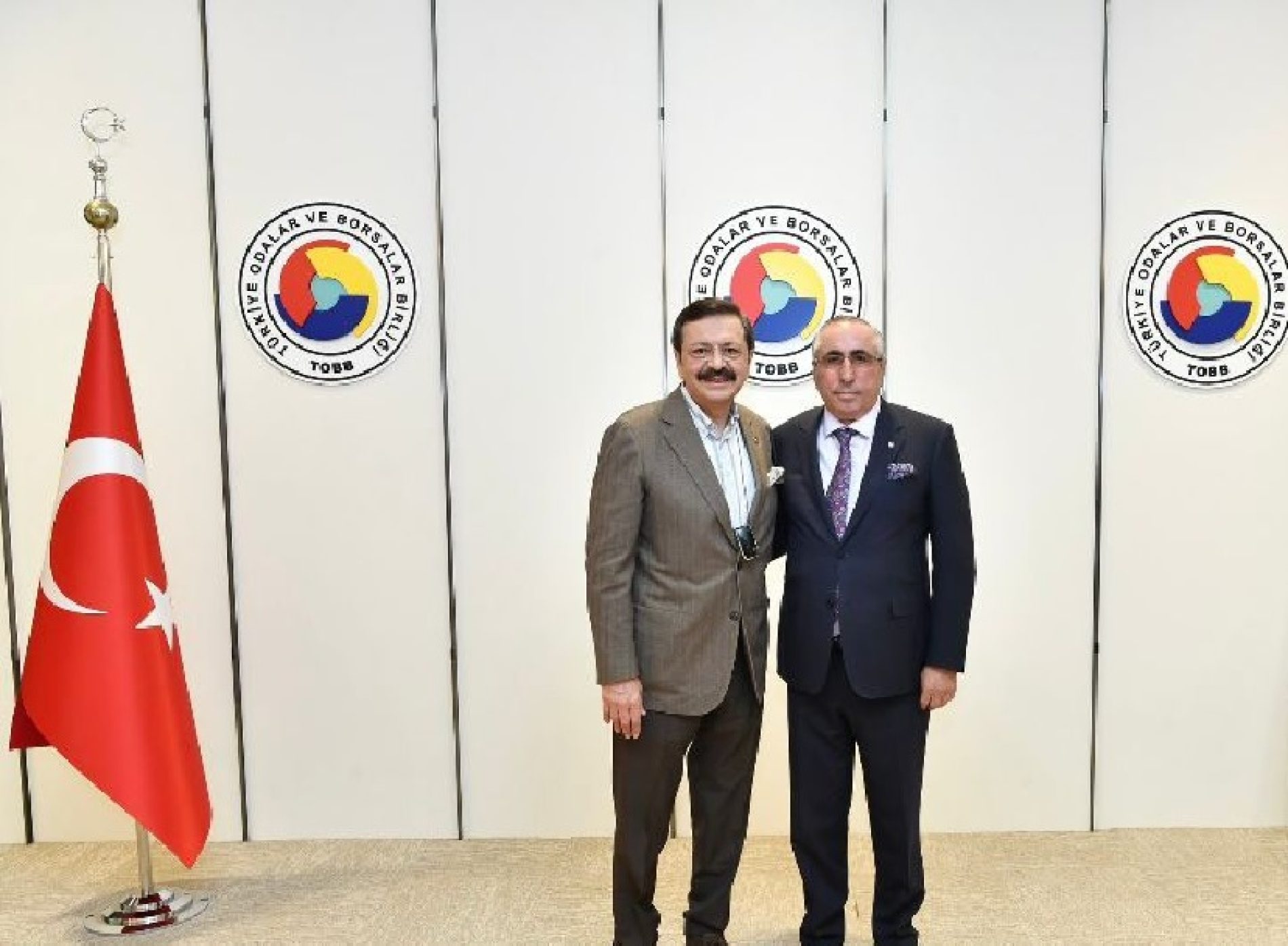 Başkanımız Sn Yahya TOPLU, Türkiye Odalar ve Borsalar Birliği (TOBB) Başkanı Sn M.Rifat HİSARCIKLIOĞLU’nu  Ziyaret etti…