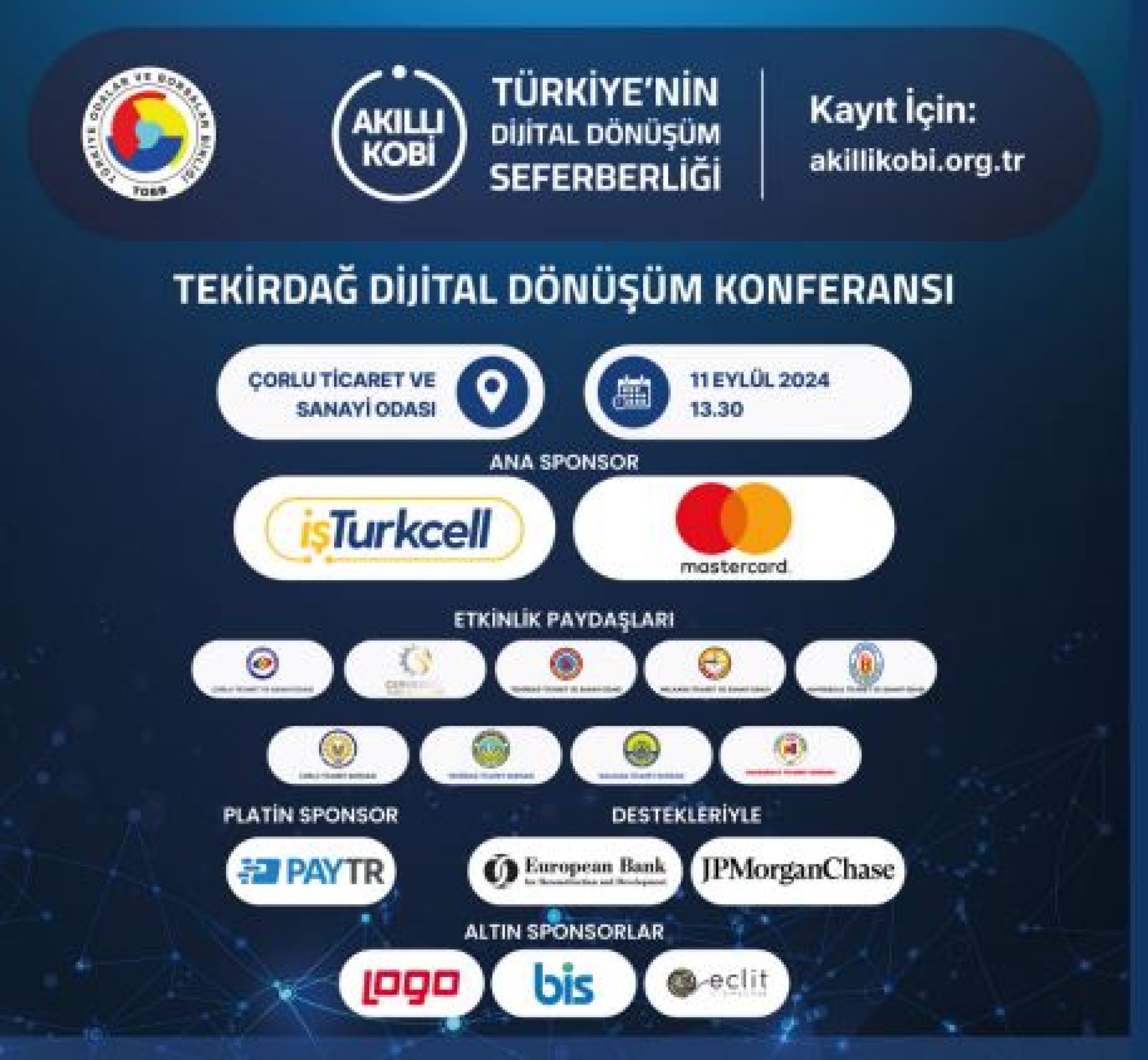 TOBB AKILLI KOBİ TEKİRDAĞ DİJİTAL DÖNÜŞÜM KONFERANSI
