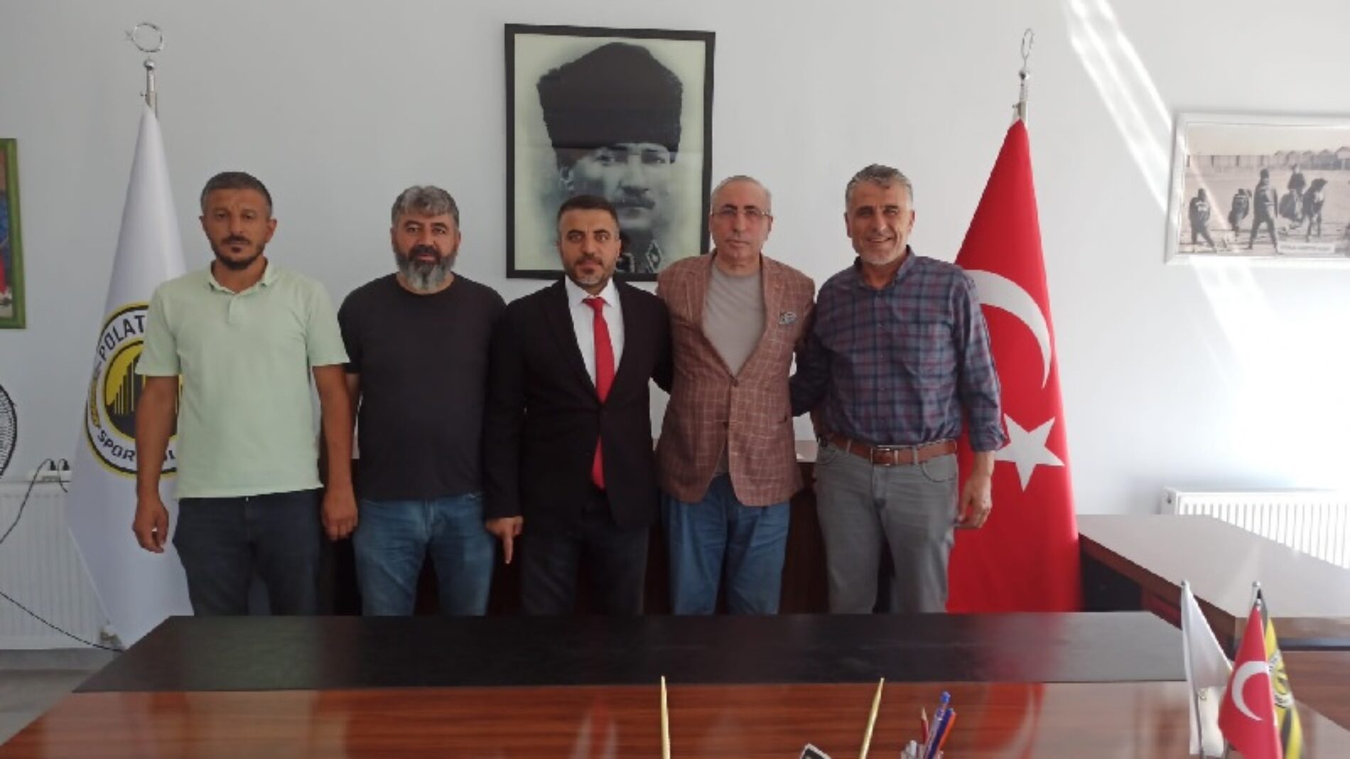 Polatlı Spor Kulüp Başkanı Sn Tarık ÜSTÜN’ü Başkanımız Sn Yahya TOPLU Makamında Ziyaret Etti…