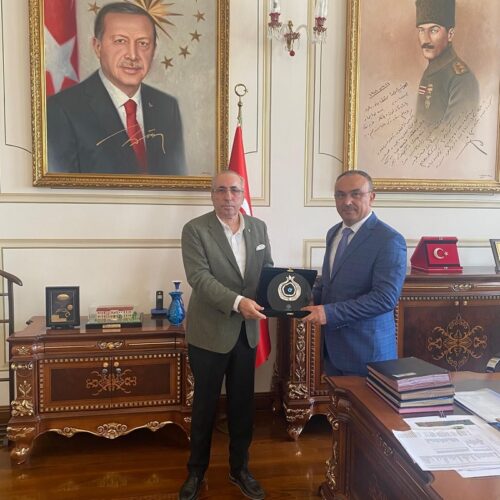 T.C. Tekirdağ Valisi Sn Recep SOYTÜRK’ü Başkanımız Sn Yahya TOPLU Makamında Ziyaret Etti…