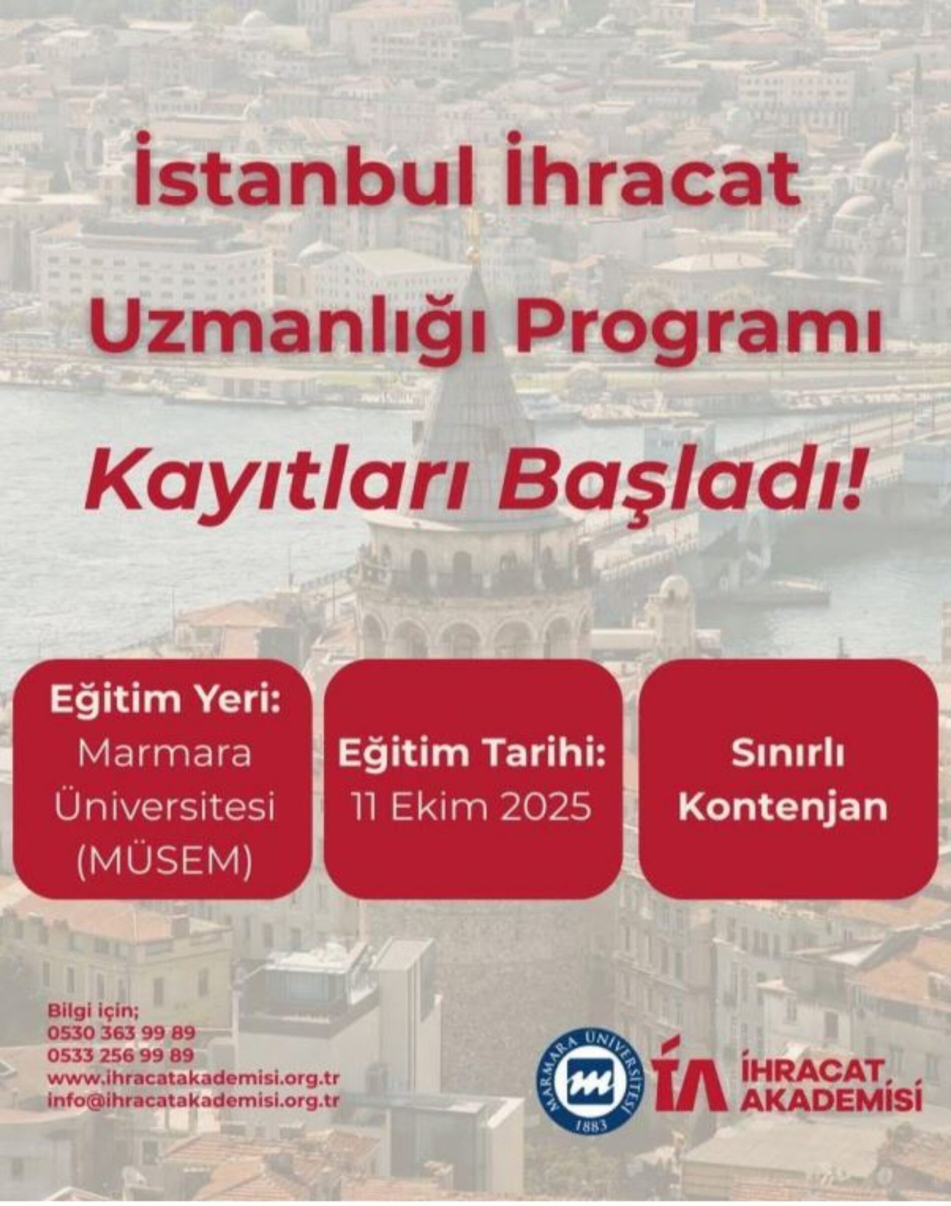 İhracat Akademisi İhracat Uzmanlığı Programı
