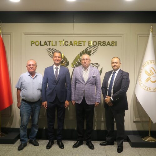 Türkiye Ürün İhtisas Borsası A.Ş. Genel Müdürü Sn Ali KIRALI ve Lisanslı Depoculuk Denetim A.Ş. Genel Müdürü Sn Ahmet TÜRKCAN Başkanımız Sn Yahya TOPLU’yu Makamında Ziyaret Ettiler…